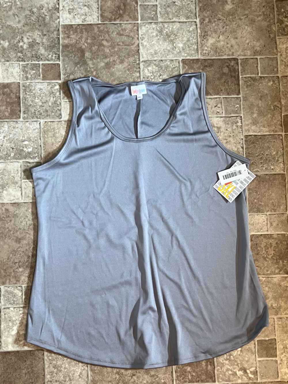 NWT 3X LuLaRoe Grey Tank Top